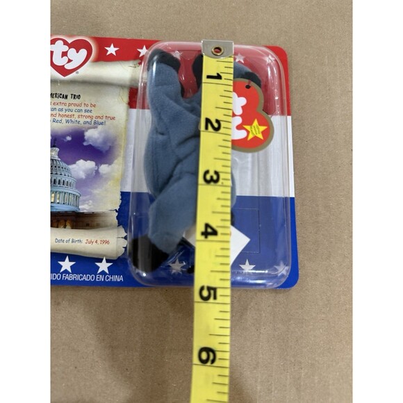 2000 McDonalds Ty Beanie Babies American Trio Lefty Righty & Libearty NEW - Picture 6 of 13